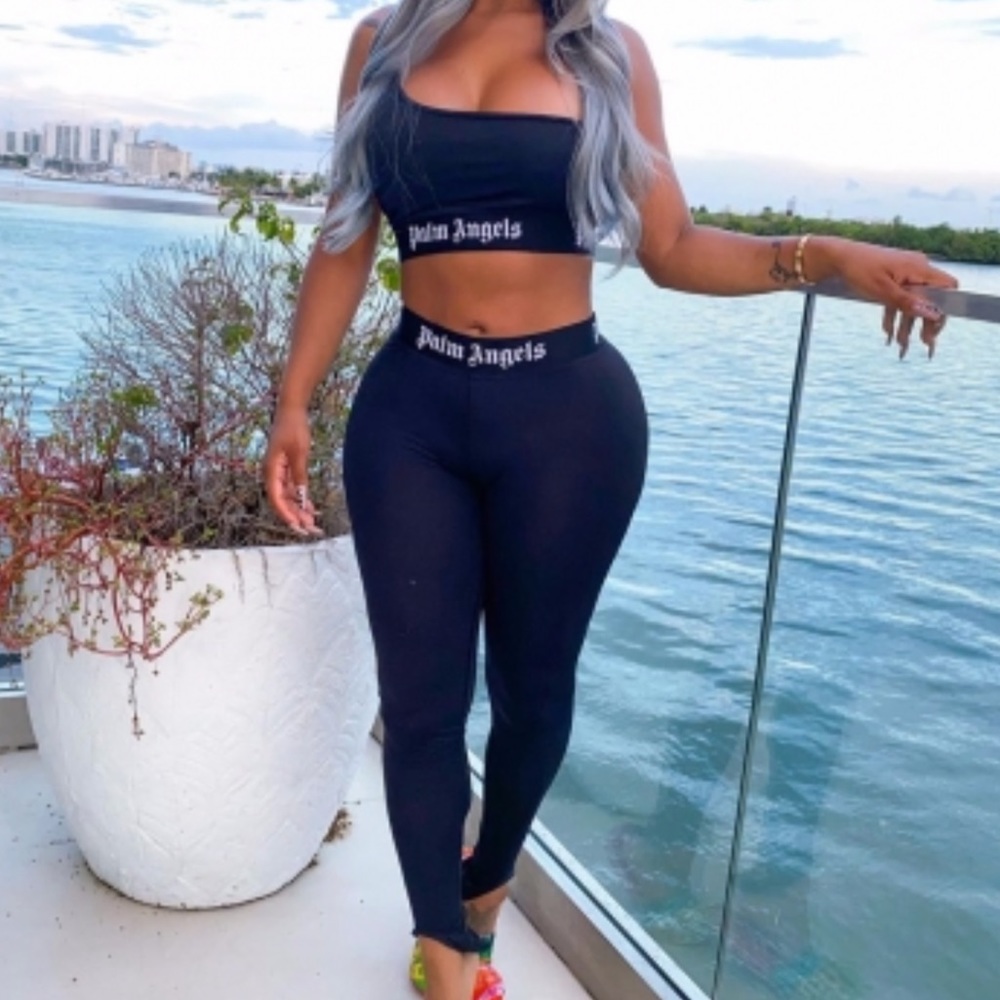 Palm angels two piece leggings set